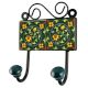 Forest Green Ceramic Tile Hook